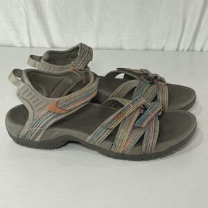 TEVA WOMEN TIRRA TAUPE MULTI STRAPPY SPORTS SANDALS Hiking US 9